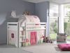 Kinderbett Karolina 210x114x106 Massivholz Weiß Textilset Spring 2 Bild 2