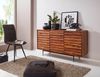 Sideboard WL5.635 Sheesham Massivholz 150 x 81 x 41 cm Landhaus Kommode, Design Anrichte Groß, Hoher Kommodenschrank mit 3 Türen Holz Massiv, Standschrank Wohnzimmer Modern Bild 3