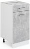 Küchenfront R-Line Beton 39.6 x 70.8 cm Möbelfront für den Schubunterschrank Vicco Bild 5