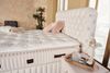 Pointhome Boxspringbett Set, Bss Bedding, Fluffy, Bett-Set ohne oder mit Nachttischen (1x H3 Matratze, 2x Bettkasten, 1x Bettkopfteil, 2 optionale Nachttisch), 7 Zonen Allergenfrei & Atmungsaktiv, Orthopädische Matratze mit Topper Bild 3
