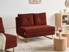 Schlafsofa 2-Sitzer JERSLEV Stoff Rot Bild 3