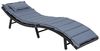 Sonnenliege Strandliege Polyrattan XXL Gartenliege Relaxliege Liege Schwarz Bild 2