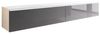Lowboard ""D"" TV-Unterschrank 180x32x30cm grifflos Farbe: weiß / grau Hochglanz Bild 3