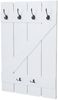 Wandgarderobe HWC-D13, Garderobe Garderobenpaneel, 6 Haken 91x60cm ~ weiß lackiert Bild 3