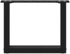 vidaXL Couchtischbeine U-Form 2 Stk. Schwarz 30x(30-31) cm Stahl 4013128 Bild 5