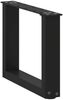 vidaXL Couchtischbeine U-Form 2 Stk. Schwarz 30x(30-31) cm Stahl 4013128 Bild 4