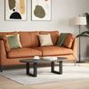 vidaXL Couchtischbeine U-Form 2 Stk. Schwarz 30x(30-31) cm Stahl 4013128 Bild 2