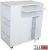 HTI-Living Hochschrank Küchenschrank Thekla Weiß (Stück, 1 Küchenschrank ohne Dekoration) Mehrzweckschrank Küchenrollwagen Bild 4