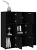 vidaXL Bücherregal Schwarz 90x30x90 cm Holzwerkstoff 802931 Bild 4