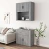 Highboard, BuffetSchrank, Büroschrank Grau Sonoma Holzwerkstoff Bild 4