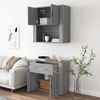 Highboard, BuffetSchrank, Büroschrank Grau Sonoma Holzwerkstoff Bild 5