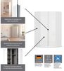 OTTO home Eckkleiderschrank Kleiderschrank Schrank Ankleidezimmer Schlafzimmer Garderobe AGORDO (in zwei Griff-Farben, Breite/Tiefe 117x117 cm, Höhen 210/229 cm) voll ausgestattet mit großzügigem Stauraum, 2 Höhen MADE IN GERMANY Bild 3