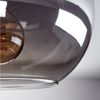 hofstein Deckenleuchte Deckenlampe aus Metall/Glas in Schwarz/Rauchfarben, ohne Leuchtmittel, Leuchte im Retro-Design aus Glas, 1 x E27, ohne Leuchtmittel Bild 4