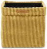 Lycce faltbare Aufbewahrungsbox, 2er Set - Cord, passend für Kallax Regal, abnehmbarer Bezug, robust, formstabil Senfgelb 31x33x33cm Bild 4
