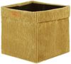 Lycce faltbare Aufbewahrungsbox, 2er Set - Cord, passend für Kallax Regal, abnehmbarer Bezug, robust, formstabil Senfgelb 31x33x33cm Bild 2