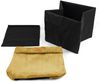 Lycce faltbare Aufbewahrungsbox, 2er Set - Cord, passend für Kallax Regal, abnehmbarer Bezug, robust, formstabil Senfgelb 31x33x33cm Bild 5
