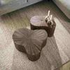 Couchtisch Foray 2er-Set aus Teakholz, organisches Design, modern, Braun, handgefertigt Bild 2