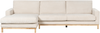 Rechtsseitiges Ecksofa SIGGARD Cord Helles Beige Rechtsseitig Bild 4
