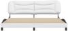 vidaXL Bettgestell ohne Matratze "Hvar" Weiß 200x200 cm Kunstleder 3208024 Bild 4
