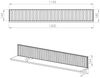 Wandboard, 120 cm breit, in kaschmir, Rillenoptik, SALOU-131, B/H/T ca. 120/18/20 cm Bild 4