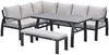 Garden Impressions Vasano Lounge-Dining Set 4-tlg. – wetterfeste Gartenlounge mit Dining-Tisch & Aluminiumrahmen Bild 2