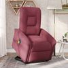 vidaXL Elektrischer Massagesessel mit Aufstehhilfe Weinrot Stoff 3303287 Bild 3