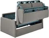 Schlafsofa 2-Sitzer CALIFE - Stoff - Hellgrau - Liegefläche: 120 cm - Matratzenhöhe: 22 cm Bild 5