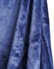 Kuschelige Decke 220x240 cm Fleecedecke Wohndecke aus Polyester Tagesdecke Dunkelblau Bild 3