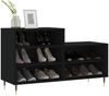 vidaXL Schuhregal Schwarz 102x36x60 cm Holzwerkstoff 831381 Bild 3