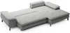 Vente-unique - ARCHIBALD Sofa Stoff Grau - B 104 cm x H 82 cm x L 265 cm Bild 4