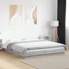 Doppelbett, Bettgestell Modernen mit LED Grau Sonoma 150x200 cm Holzwerkstoff d1340e Bild 2