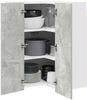 vidaXL Hängeschrank Betongrau und Weiß 57 x 57 x 80 cm Holzwerkstoff 884293 Bild 3
