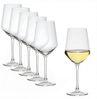 Spetebo Weißweinglas Kristall Glas kratzfest 6er Set, Glas, Spülmaschine geeignet Bild 4