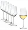 Spetebo Weißweinglas Kristall Glas kratzfest 6er Set, Glas, Spülmaschine geeignet Bild 5