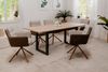 Finori Logan 70A Stuhl, Stoff anthrazit + Lederoptik schwarz / schwarz | Esszimmerstuhl für Esszimmer | Maß: B x H x T ca. 59 x 88 x 63 cm | Esszimmerstuhl mit Stoffbezug und Metallgestell Bild 5