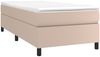vidaXL Polsterbett mit Matratze Cappuccino-Braun 80x200 cm Kunstleder, Härtegrad: H2 [3144577] Bild 3