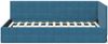 vidaXL Eckbettgestell mit Kopfteil Blau 90 cm x 200 cm Samt 42016387 Bild 5