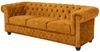 riess-ambiente Sofa CHESTERFIELD 205cm senfgelb -Samt, Federkern, Knopfheftung, Ziernieten, Einzelartikel 1 Teile, 3-Sitzer Couch mit Rundum-Bezug - ideal für Gästezimmer & Wohnzimmer Bild 2