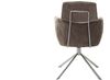 2er Set Sesselstuhl Quebec, 360° drehbar - Taupe / Edelstahl Bild 5