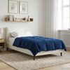vidaXL Sommerdecke Gepolstert Dunkelblau 140 x 200 cm Mikrofaser 42025966 Bild 4