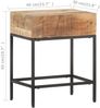 vidaXL Beistelltisch 40x30x50 cm Raues Mango-Massivholz 320938 Bild 5