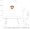'Segre Mini' Hängeleuchte Gold Blumenform Zapfen Kinderzimmer Beleuchtung Modernes Design Bild 4