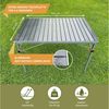 Skandika Campingtisch Aluminium Klapptisch Maikku, einrollbare Tischplatte, wasserfest, für 6 Personen, 80 kg Traglast, 107 x 70 x 70 cm, Falttisch für Garten Bild 2