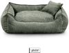FAVRE Tierbett Hundebett Lucky mit abnehmbarem, waschbarem Cord-Bezug, 100% Polyester, verschiedene Größen, Gratis Kopfkissen Bild 2