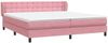 vidaXL Boxspringbett mit Matratzen Rosa 180x210 cm Samt 3317876 Bild 4