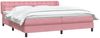 vidaXL Boxspringbett mit Matratzen Rosa 180x210 cm Samt 3317876 Bild 3