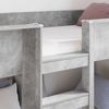 vidaXL Etagenbett für Kinder Beton Grau 90 x 200 cm Holzwerkstoff 3410414 Bild 3