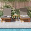 vidaXL Sonnenliege 2-Person 3 pcs Braun Massivholz Akazie 3325209 Bild 3