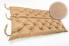 sunnypillow Bankauflage Bankauflage Stuhlkissen viele Farben und Größen zur Auswahl, 130x50x50cm sandfarben Bild 4