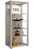 VCM Standvitrine Glasol 918632 Silber H. 115 x B. 52 x T. 35 cm Bild 5